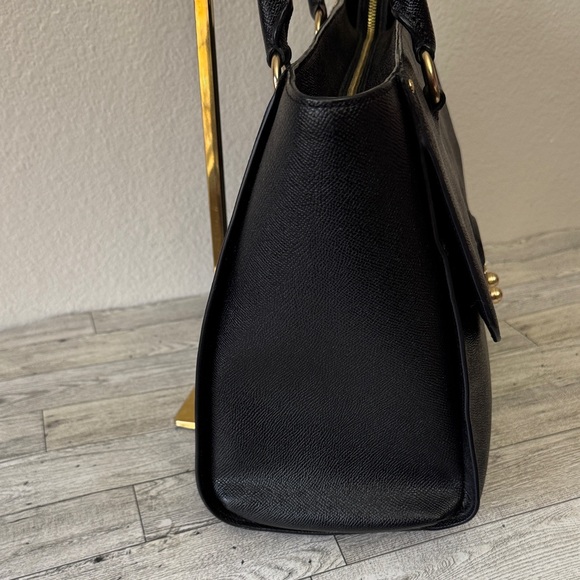 Coach Black Leather Avary Tote F48629 - Picture 5 of 16